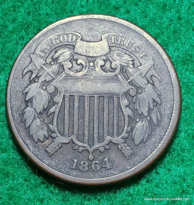 Civil War 1864 Two Cent Piece