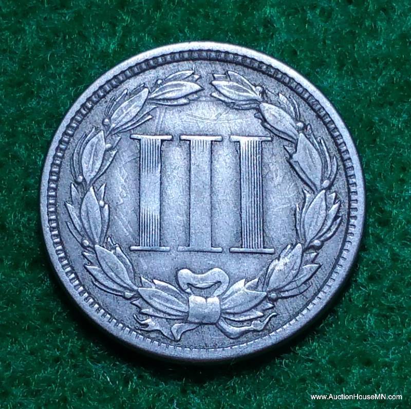Civil War 1865 Three Cent Piece (Trime)