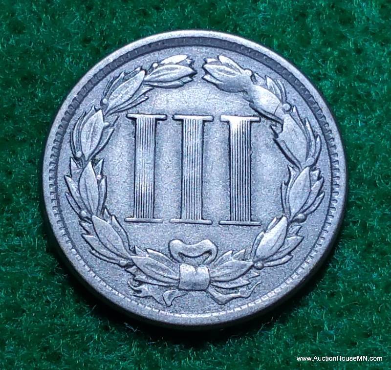 Civil War 1865 Three Cent Piece (Trime)