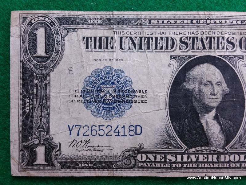 1923 Series $1 Washington Silver Certificate