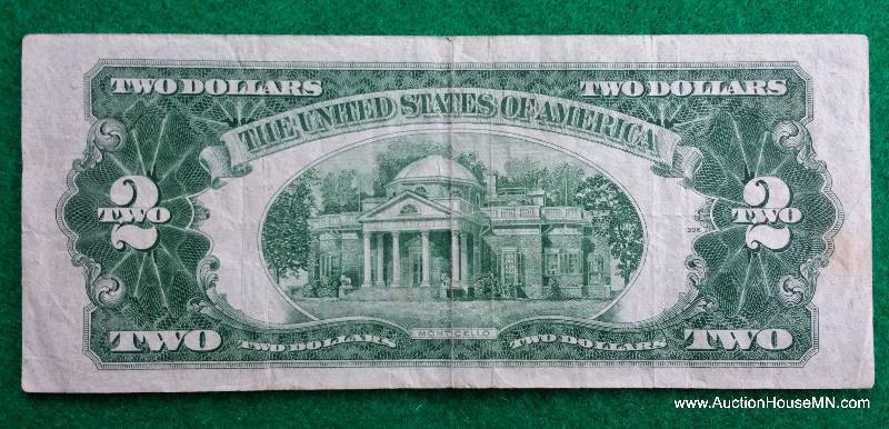 1953 Series $2 Red Seal Jefferson Note