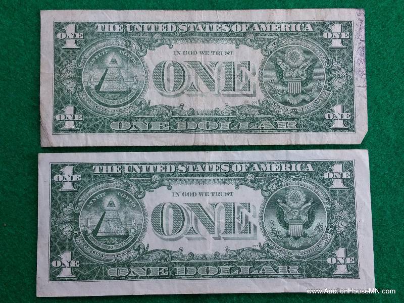 Group of (2) 1957 Blue Seal Silver Certificates