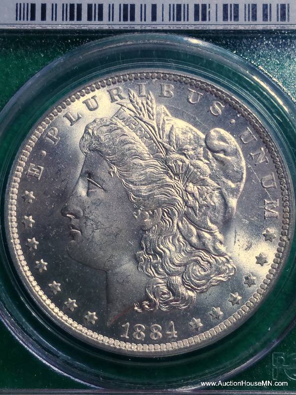 1884 O $1 Morgan Silver Dollar - PCGS MS 64
