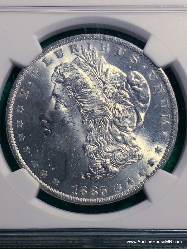 1885 O $1 Morgan Silver Dollar - NGC MS 63