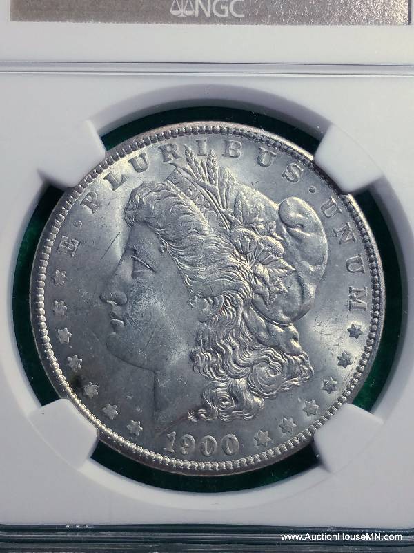 1900 P $1 Morgan Silver Dollar - NGC MS 63