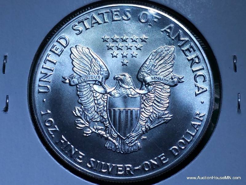 1987 $1 American Silver Eagle .999 Pure Silver