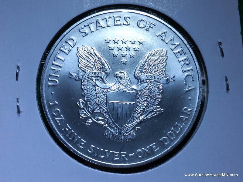 2002 $1 American Silver Eagle .999 Pure Silver