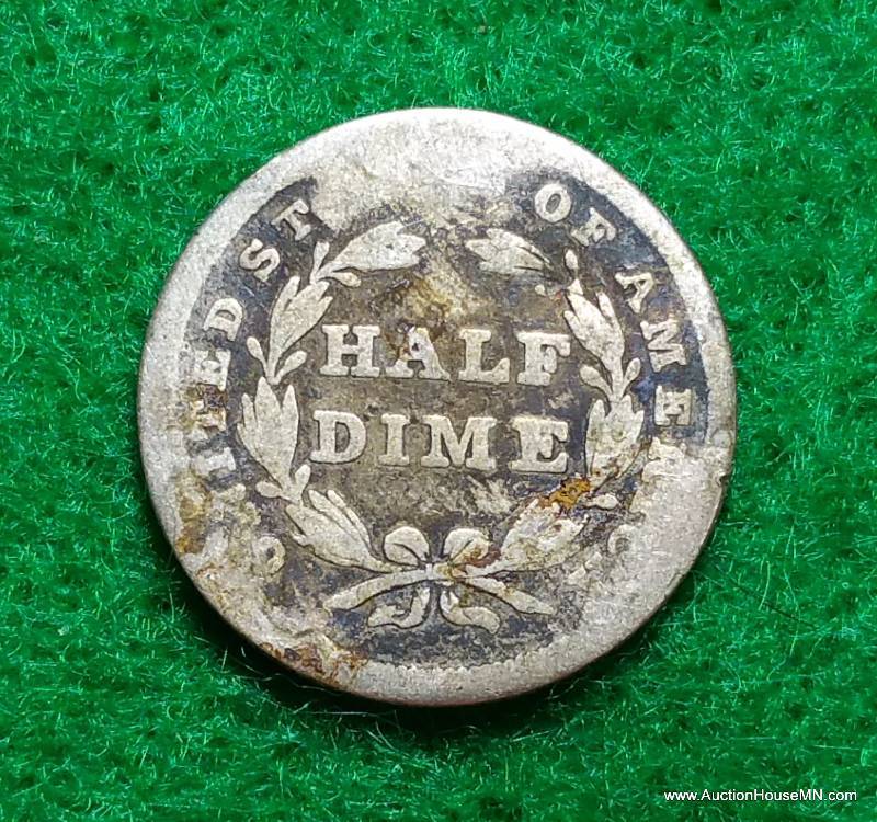 1838 Seated Liberty Silver Half Dime