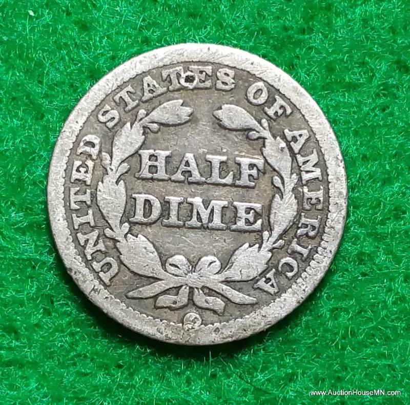 1853 O Seated Liberty Silver Half Dime - With Arrows