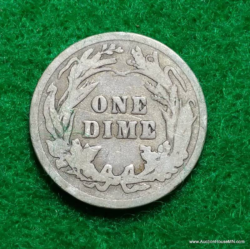 1901 Barber Silver Dime
