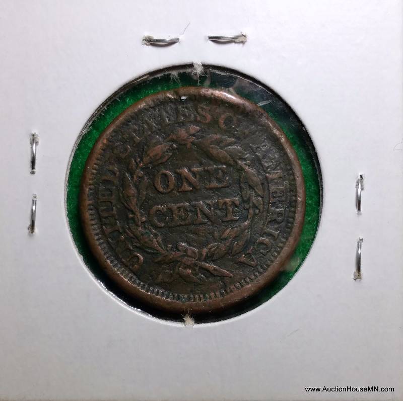 1845 Braided Hair Large Cent