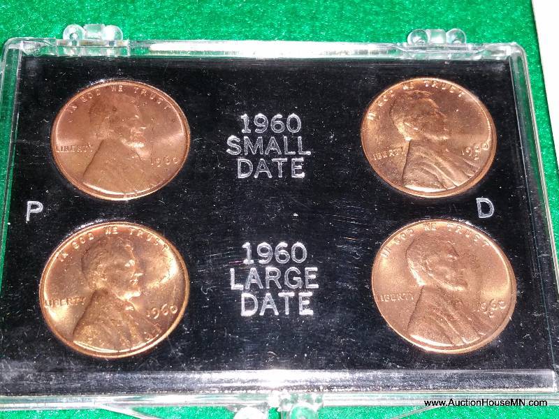 Steel Wheat Cents, 1960 Small & Large Date Set
