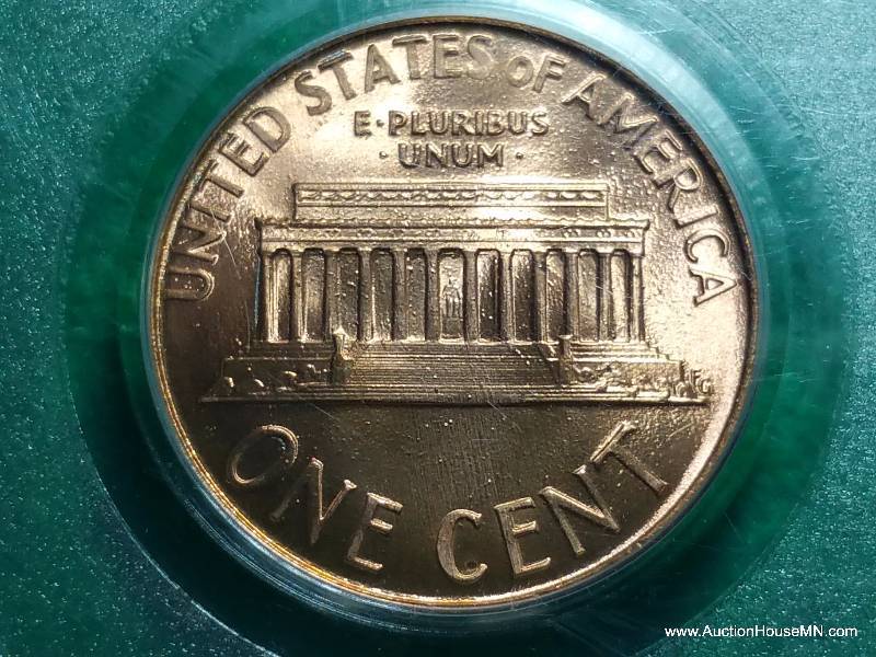 1987 D Lincoln Cent - Graded MS 66 Red