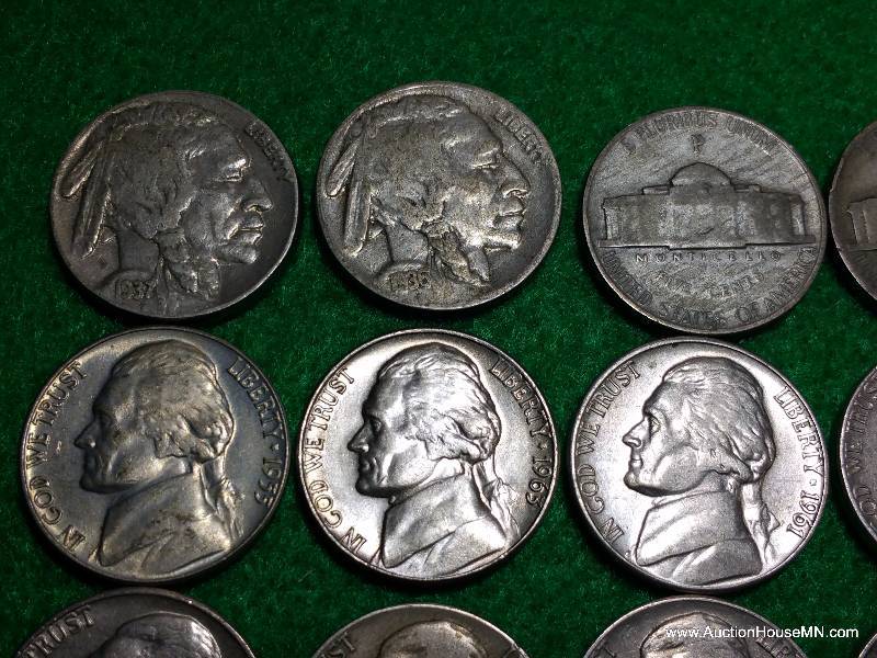 Buffalo Nickels, Silver War Nickels, Old Nickels