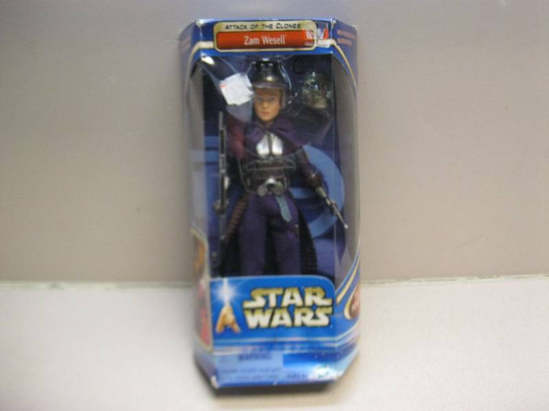 lot 19 image: Star Wars Zam Wesell Figure, Wear To Box