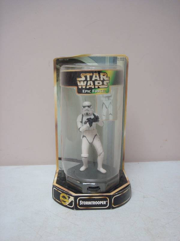 lot 21 image: Star Wars Epic Force Figure, Package May Show Wear, Storm Trooper