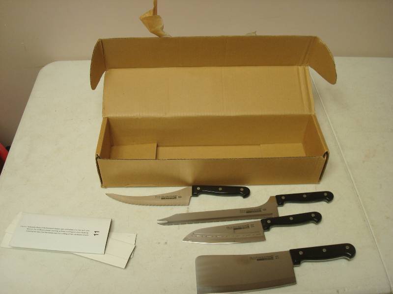 lot 57 image: Lot Of Four New Showtime Kitchen Knives