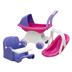 American Plastic Toys 3-pc. Doll Care Set