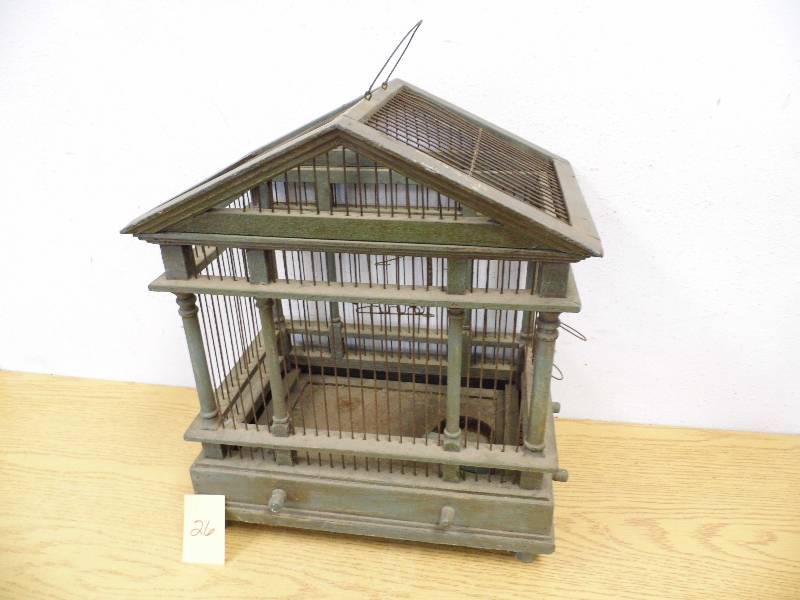 Wood Bird Cage