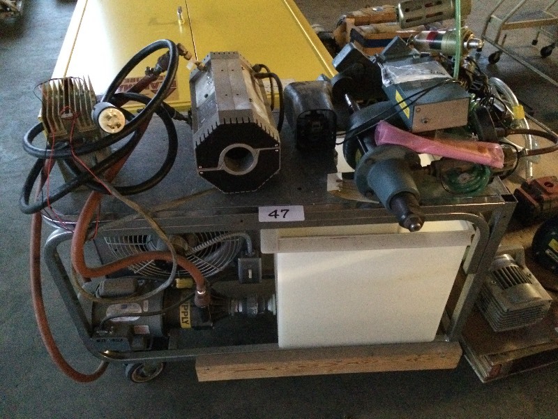 lot 47 image: Cart with misc.