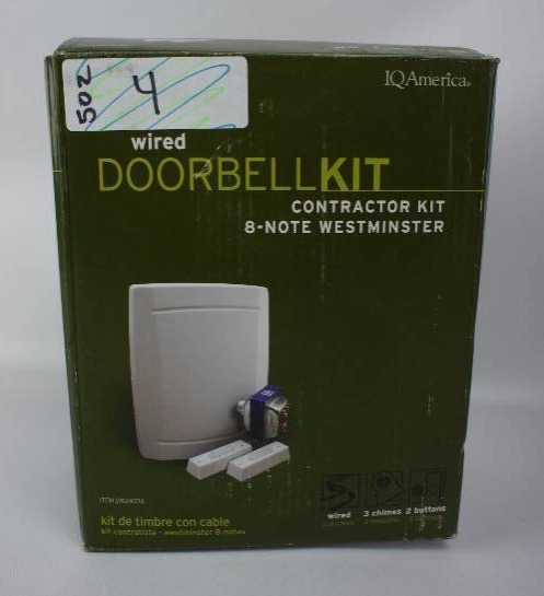 lot 4 image: Wired Doorbell Kit Contractor Kit 8-note Westminster