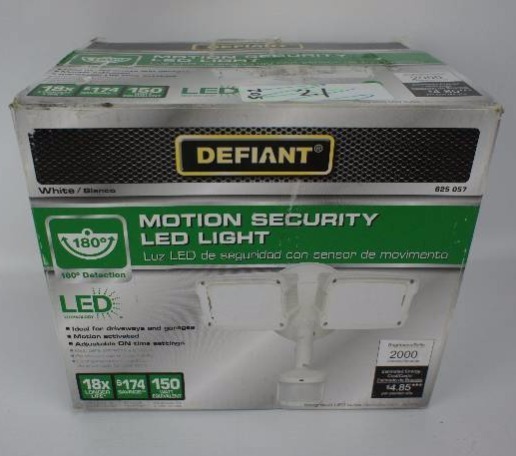 lot 21 image: Defiant 180 Degree Outdoor Motion Activated White LED Security Floodlight