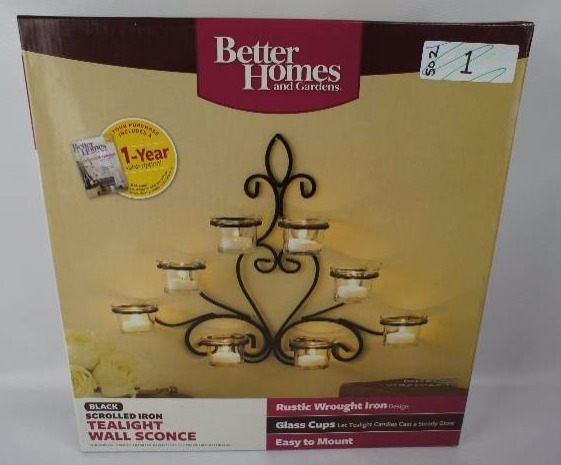 lot 1 image: Better Homes and Gardens Tealight Sconce