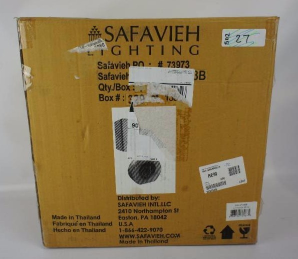 lot 27 image: Safavieh Forester Lamp Brown