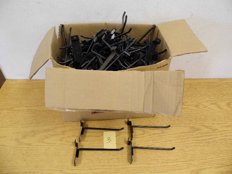 6  Metal Slatwall Hooks