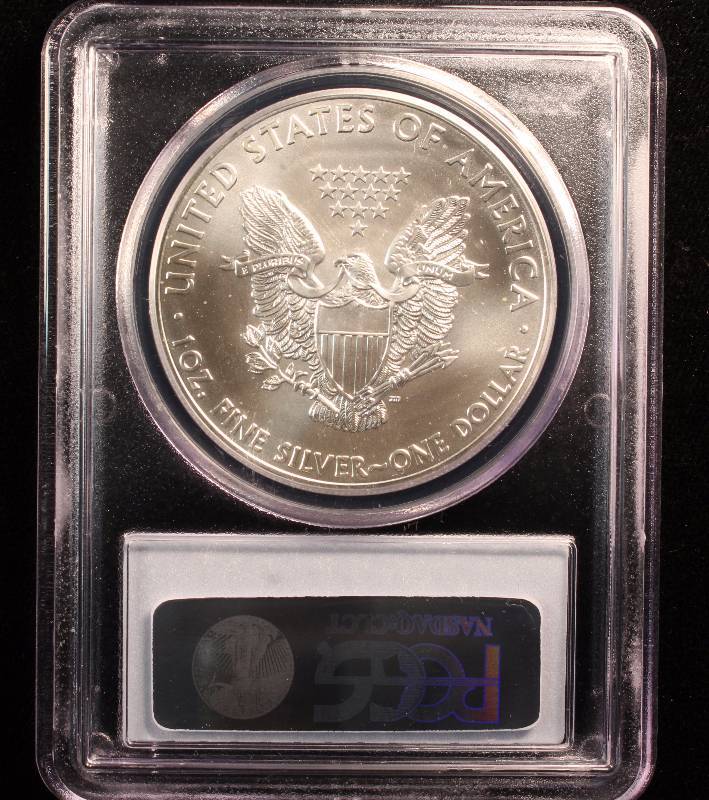 2012 (W) AMERICAN SILVER EAGLE 1 TROY OZ. .999 FINE SILVER DOLLAR MS69 PCGS