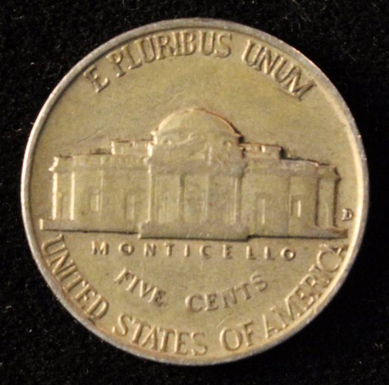 1939-D JEFFERSON NICKEL XF
