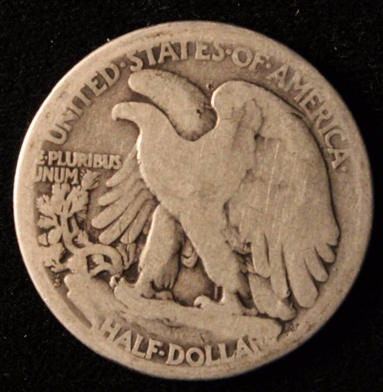 1919-S WALKING LIBERTY SILVER HALF DOLLAR