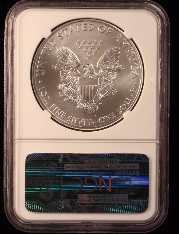 2015 AMERICAN SILVER EAGLE 1 TROY OZ. .999 FINE SILVER DOLLAR MS69 NGC