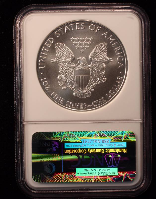 2010 AMERICAN SILVER EAGLE .999 FINE SILVER 1 TROY Oz. NGC MS69 EARLY RELEASE