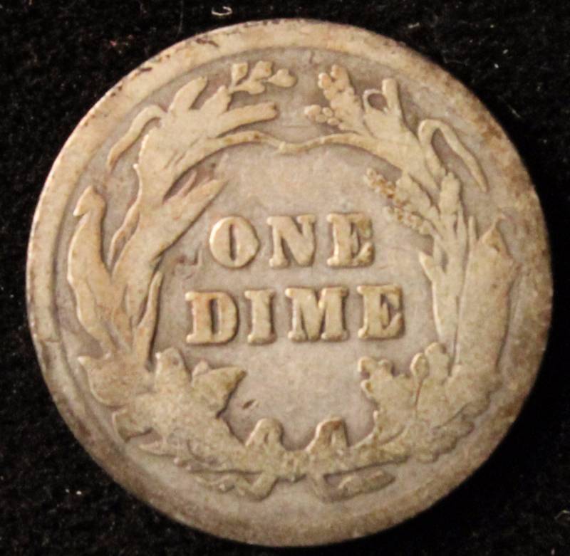 1905 BARBER SILVER DIME