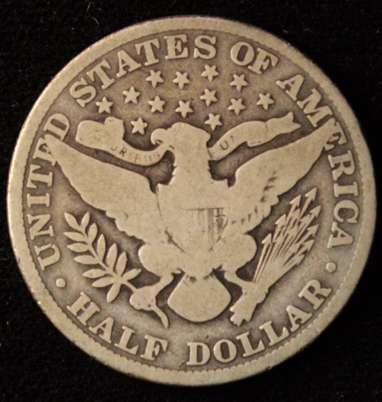 1907 BARBER SILVER HALF DOLLAR