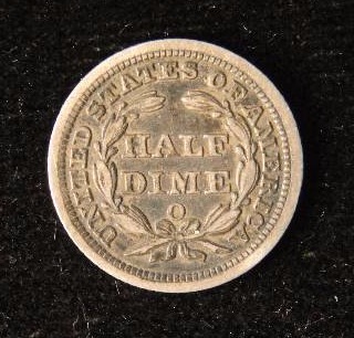 1859-O SEATED LIBERTY SILVER HALF DIME