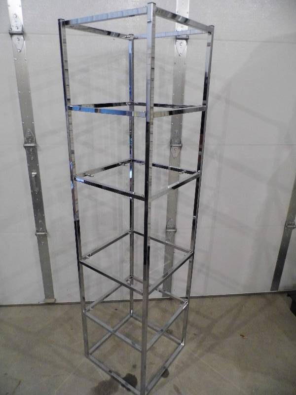 Metal Shelf w Glass