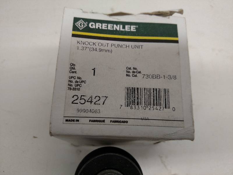 Greenlee Round Knockout Punch Unit,...