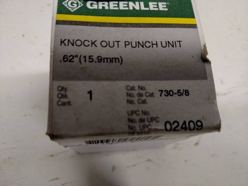 Greenlee Round Knockout Punch Unit,...