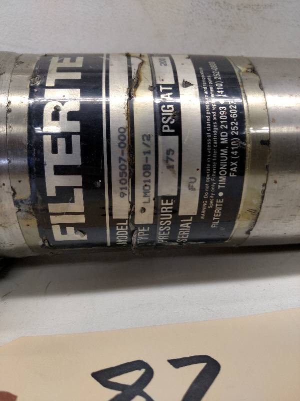 Filterite Model 910507-000 Filter...