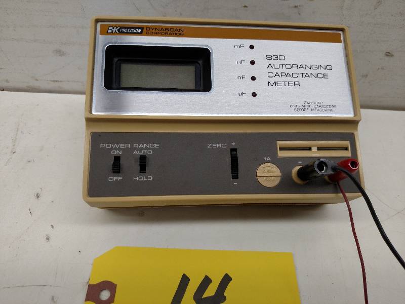 lot 14 image: BK Precision 830 Autoranging Capaci...