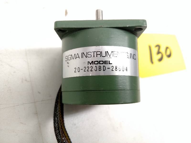 lot 130 image: Sigma 20-222OBD-28604 Step Motor...