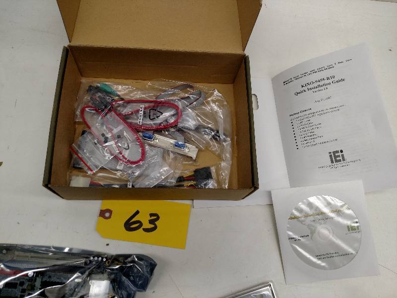 lot 63 image: IEI Kino-9455-R10 V1.0 Mother Board...