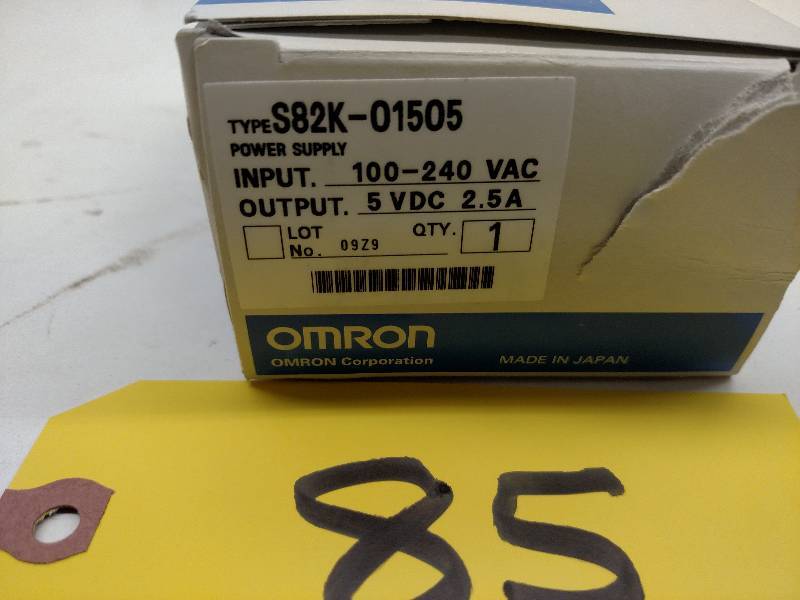 lot 85 image: Omron S82K-01505 5 Volt Power Suppl...