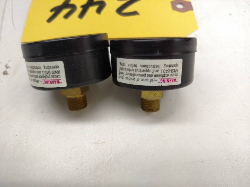 lot 244 image: (2) USG 30 PSI Gauges, New...