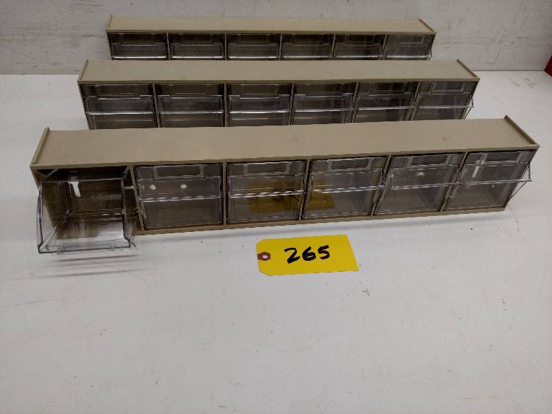 lot 265 image: (3) Quantum Storage 6 Drawer Parts ...