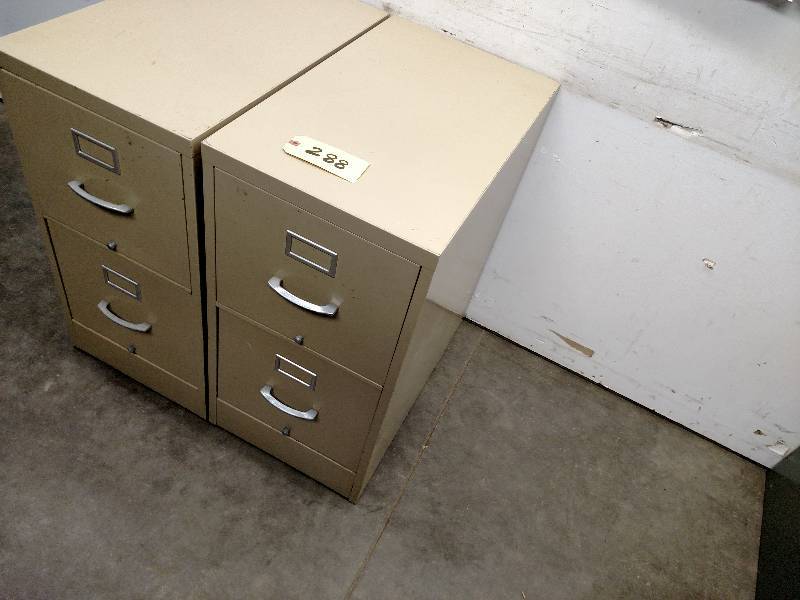 lot 288 image: (2) 2 Drawer File Cabinets...