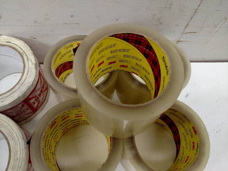 lot 302 image: Tape Gun & (5) Assts Rolls of 3 T...