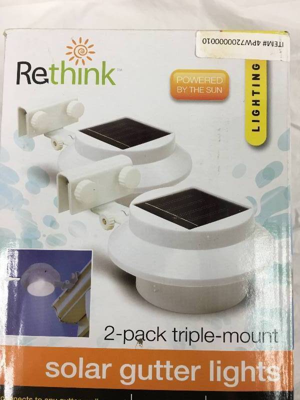 Solar Outdoor Gutter Lights (2-Pack)